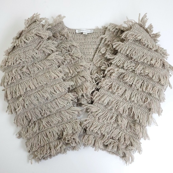 Stolen Girlfriend Club shaggy loop crop sweater XS - Picture 6 of 8